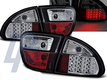 SEAT LEON 04.99-08.04 CHROME LED TAILLIGHTS