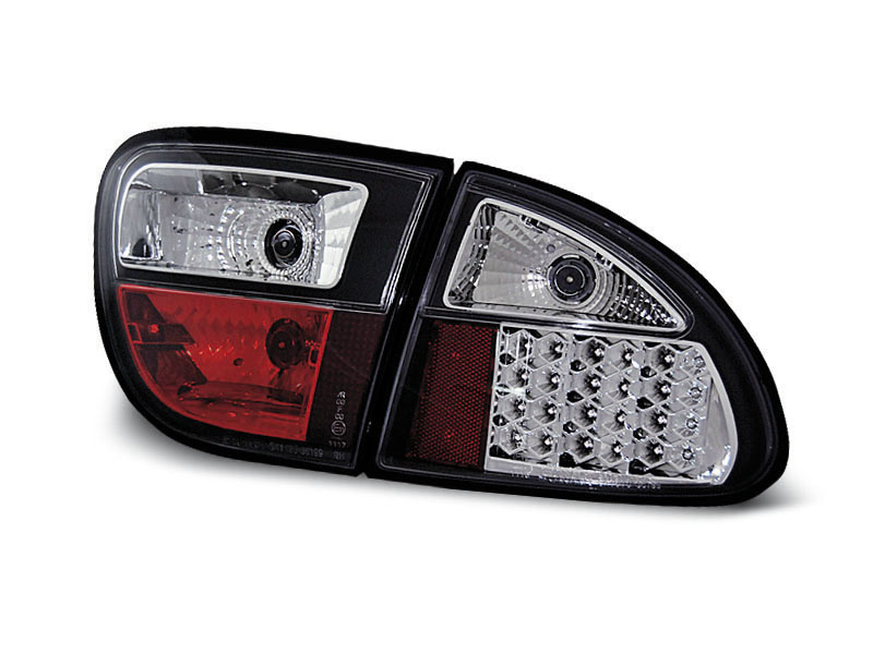 SEAT LEON 04.99-08.04 BLACK LED TAILLIGHTS