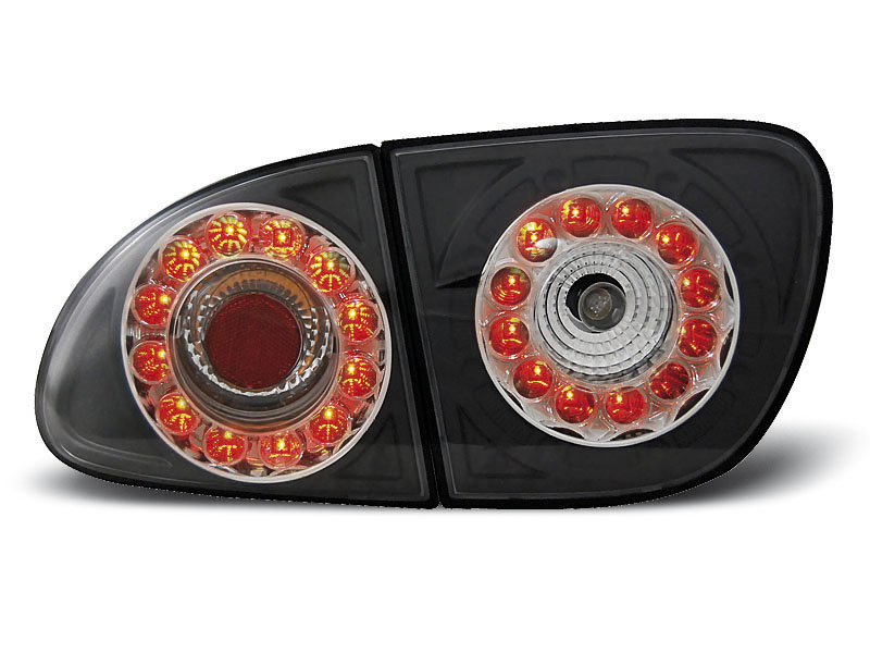 SEAT LEON 04.99-08.04 BLACK LED TAILLIGHTS