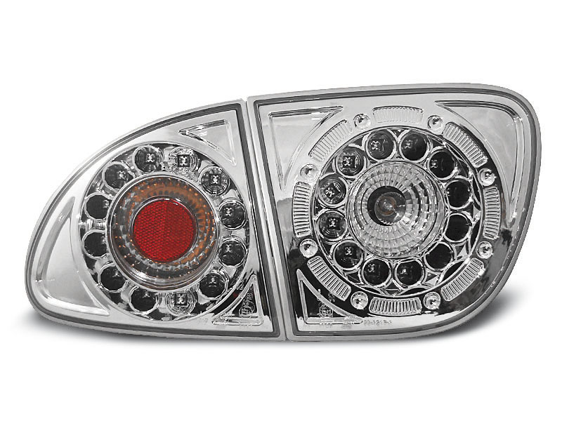 SEAT LEON 04.99-08.04 CHROME LED TAILLIGHTS