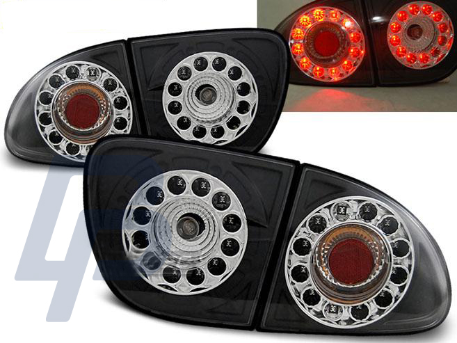 SEAT LEON 04.99-08.04 CHROME LED TAILLIGHTS - 2