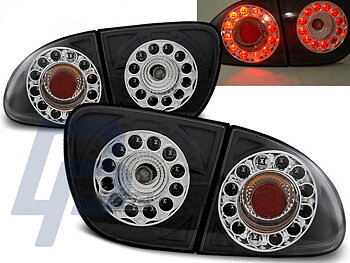 SEAT LEON 04.99-08.04 CHROME LED TAILLIGHTS