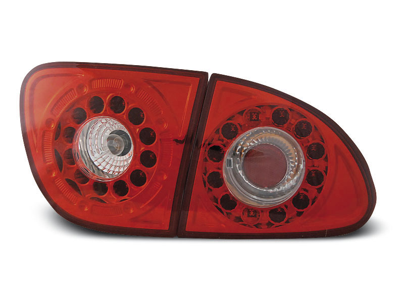 SEAT LEON 04.99-08.04 RED WHITE LED TAILLIGHTS