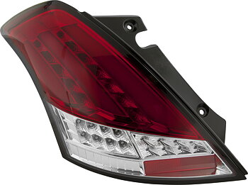 SUZUKI SWIFT 10+ WHITE/RED LENS LED TAILLIGHTS