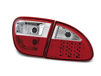 SEAT LEON 04.99-08.04 RED WHITE LED TAILLIGHTS