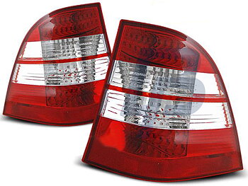 MERCEDES W163 ML M-CLASS 03.98-05 RED WHITE LED TAILLIGHTS