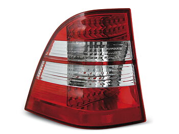 MERCEDES W163 ML M-CLASS 03.98-05 RED WHITE LED TAILLIGHTS