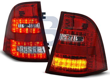 MERCEDES W163 ML M-CLASS 03.98- 05 RED WHITE LED TAILLIGHTS