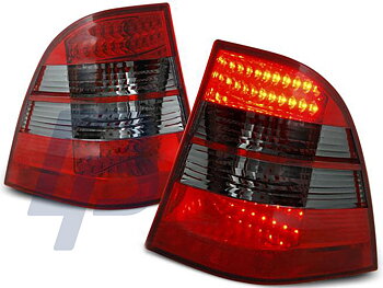 MERCEDES W163 ML M-CLASS 03.98-05 RED SMOKE LED TAILLIGHTS