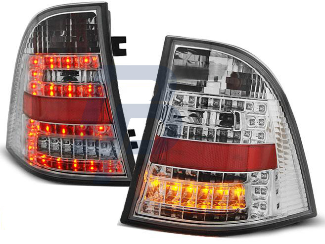 MERCEDES W163 ML M-CLASS 03.98-05 CHROME LED TAILLIGHTS - 3