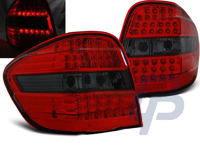 MERCEDES M-CLASS W164 05-08 RED SMOKE LED TAILLIGHTS - 4