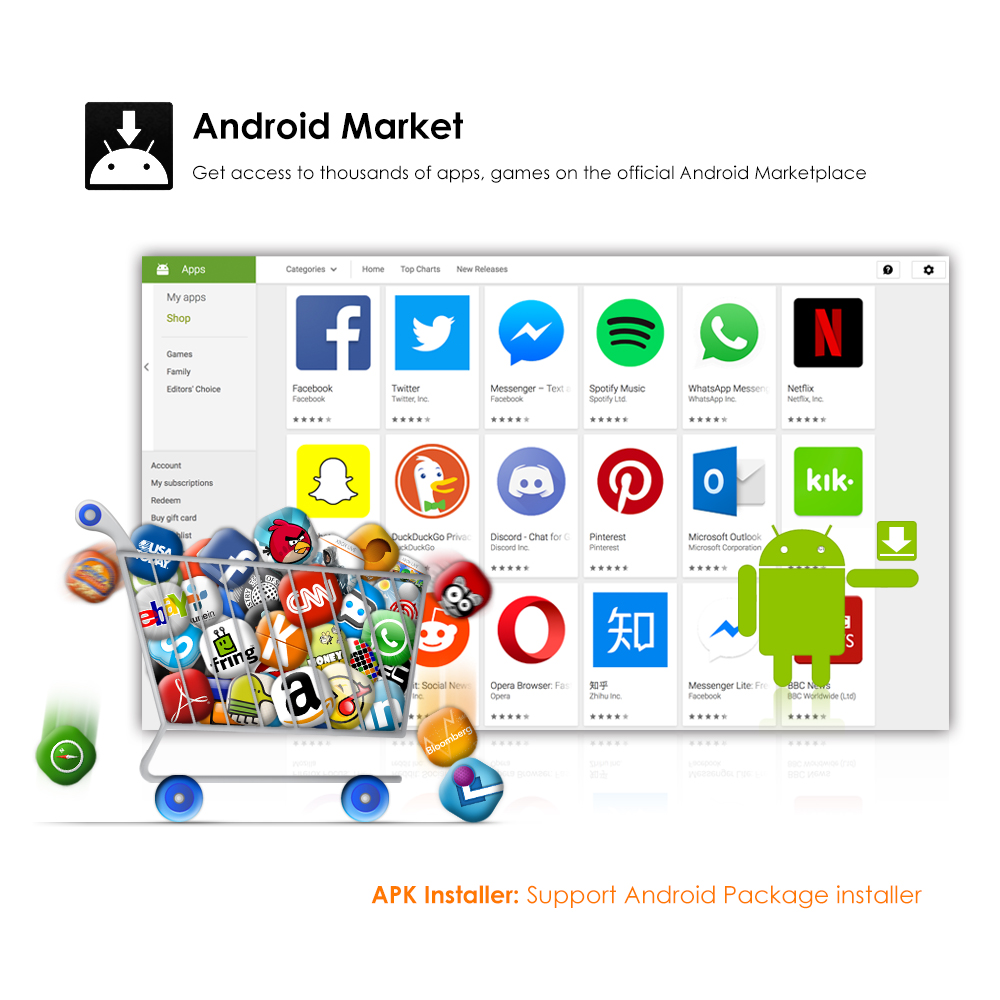 7" VW  MODELLANPASSAD HUVUDENHET ANDROID - 7