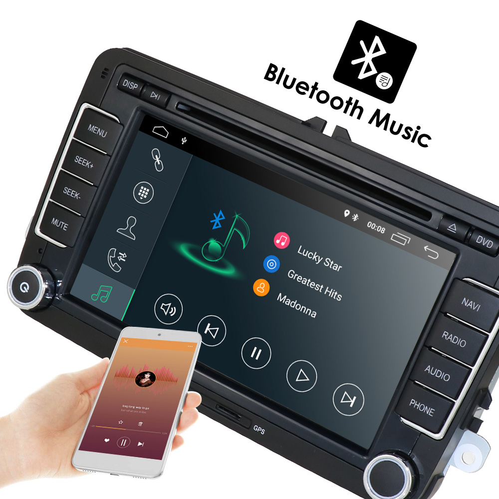 7" VW  MODELLANPASSAD HUVUDENHET ANDROID - 3