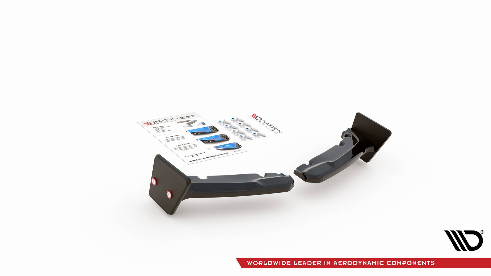 Rear Side Splitters V.2 + Flaps Toyota GR Yaris Mk4 - 6
