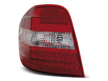 MERCEDES M-CLASS W164 05-08 RED WHITE LED TAILLIGHTS