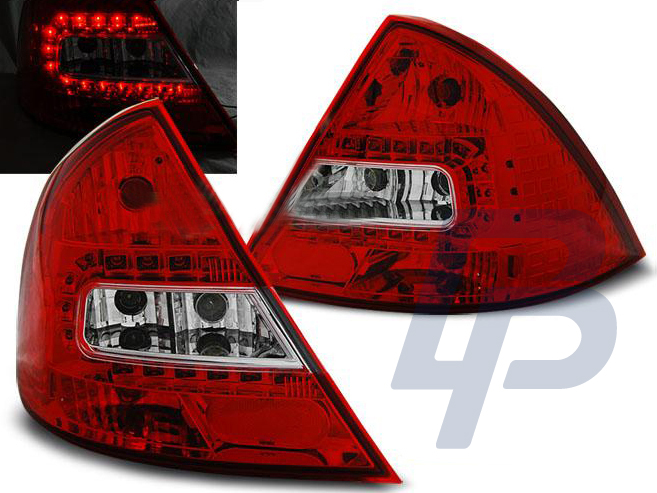 FORD MONDEO MK3 09.00-07 RED WHITE LED TAILLIGHTS - 3