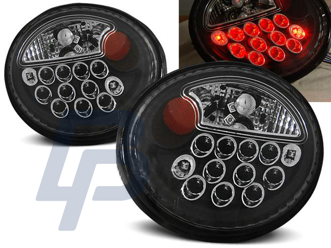 VW NEW BEETLE 10.98-05.05 BLACK LED TAILLIGHTS - 2