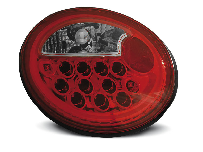 VW NEW BEETLE 10.98-05.05 RED WHITE LED TAILLIGHTS
