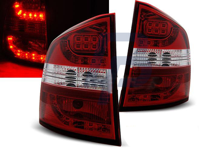 SKODA OCTAVIA II KOMBI 03.04- BLACK LED TAILLIGHTS - 2