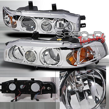 HONDA ACCORD 90-93 PROJECTOR HEADLIGHTS CHROME [KS]