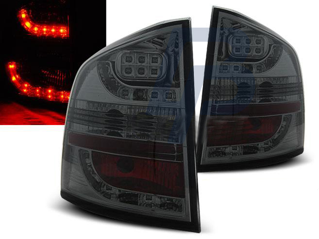 SKODA OCTAVIA II KOMBI 03.04- RED WHITE LED TAILLIGHTS - 2