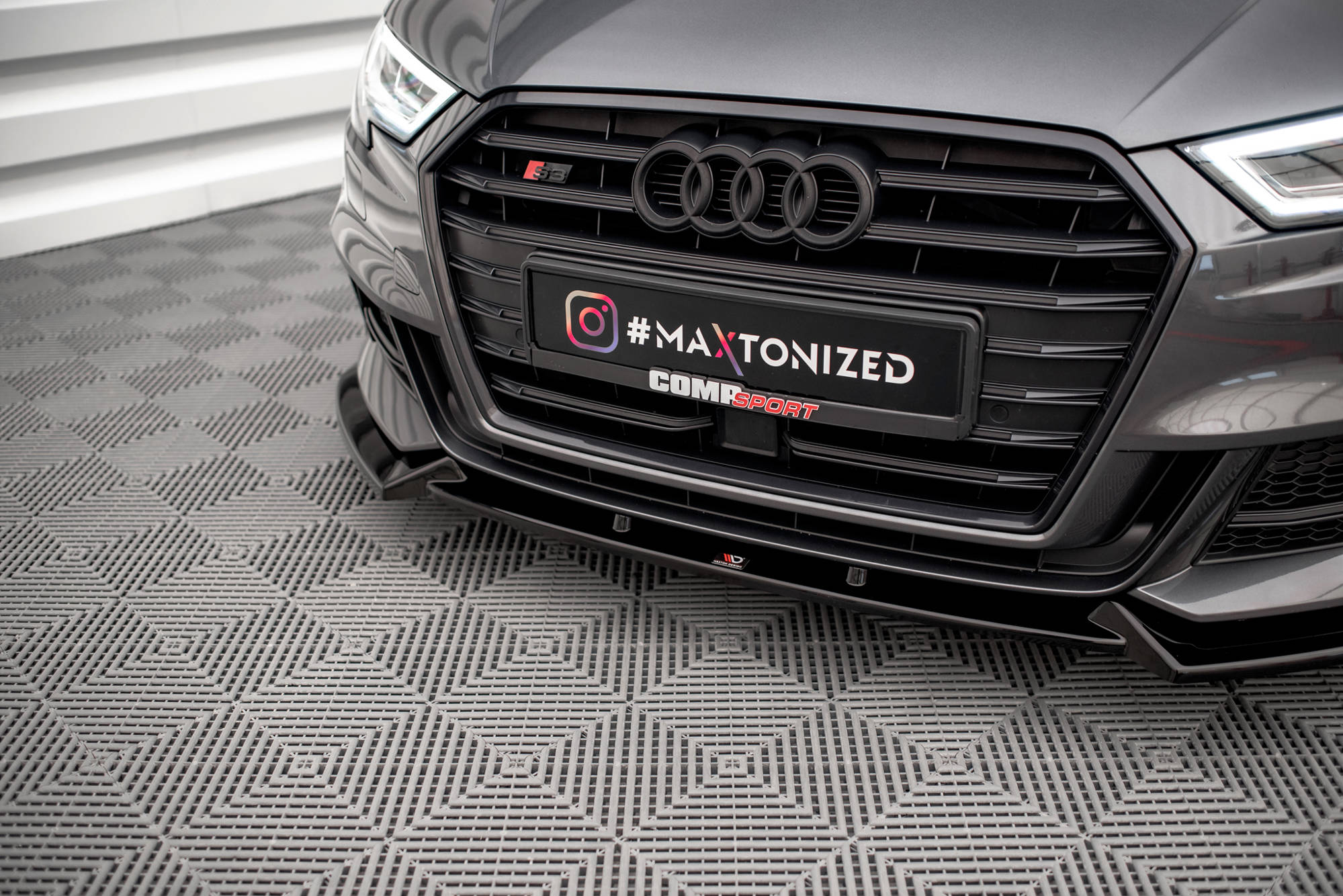 Front Splitter V.1 Audi S3 / A3 S-Line Sportback 8V Facelift - 3