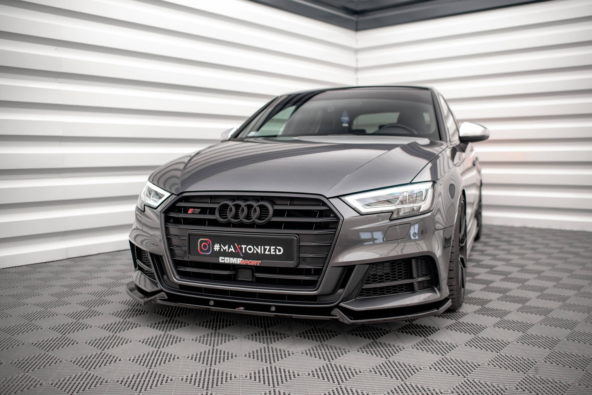 Front Splitter V.1 Audi S3 / A3 S-Line Sportback 8V Facelift - 4