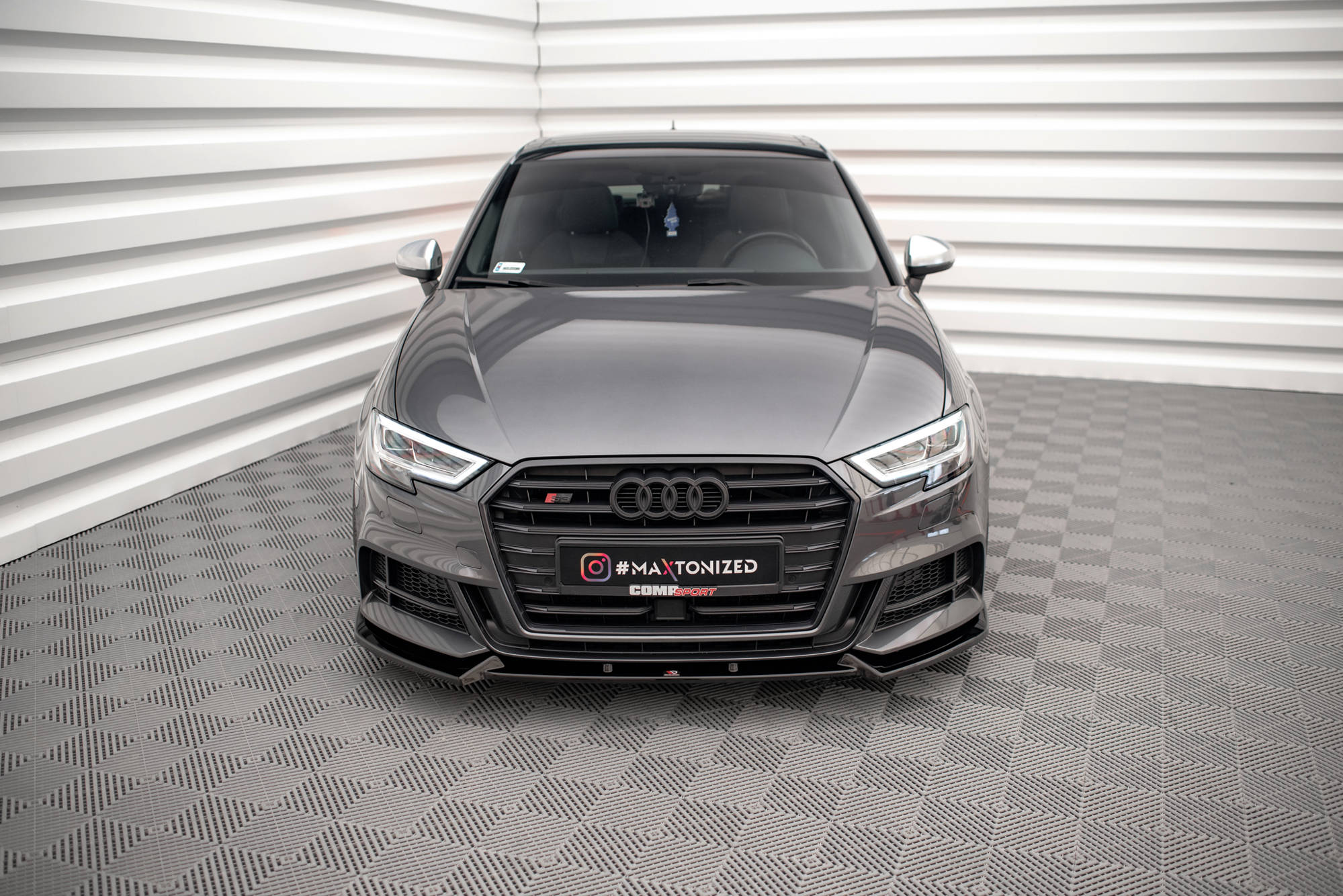 Front Splitter V.1 Audi S3 / A3 S-Line Sportback 8V Facelift - 2