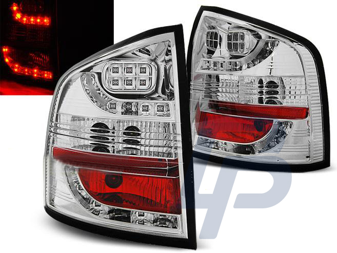 SKODA OCTAVIA II KOMBI 03.04- CHROME LED TAILLIGHTS - 3