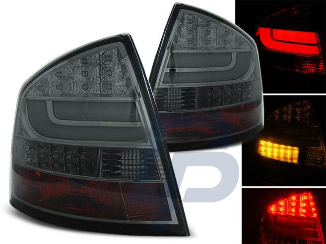 SKODA OCTAVIA II SEDAN 03.04- SMOKE LED TAILLIGHTS BAR - 2