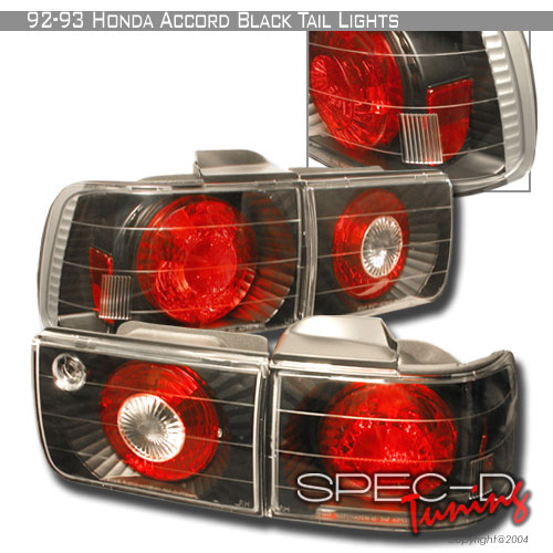 HONDA ACCORD 92-93 BAKLAMPOR JDM SVARTA [SR]