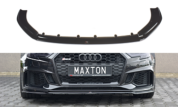 FRONT SPLITTER V.2 SUITABLE FOR AUDI RS3 SPORTBACK 8V FACELIFT – MAXTON DESIGN