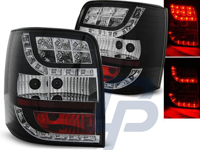 VW PASSAT 3BG 00-04 VARIANT BLACK LED TAILLIGHTS - 2