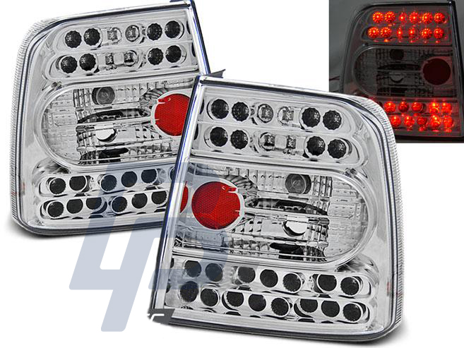 VW PASSAT B5 11.96-08.00 SEDAN CHROME LED TAILLIGHTS - 2
