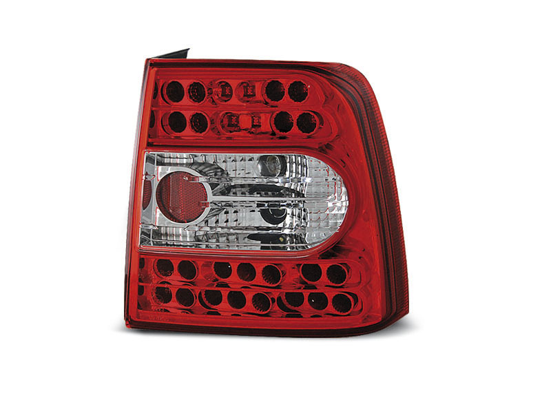 VW PASSAT B5 11.96-08.00 SEDAN RED WHITE LED TAILLIGHTS