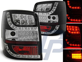 VW PASSAT B5 96-00 VARIANT SVARTA LED BAKLAMPOR INDICATOR