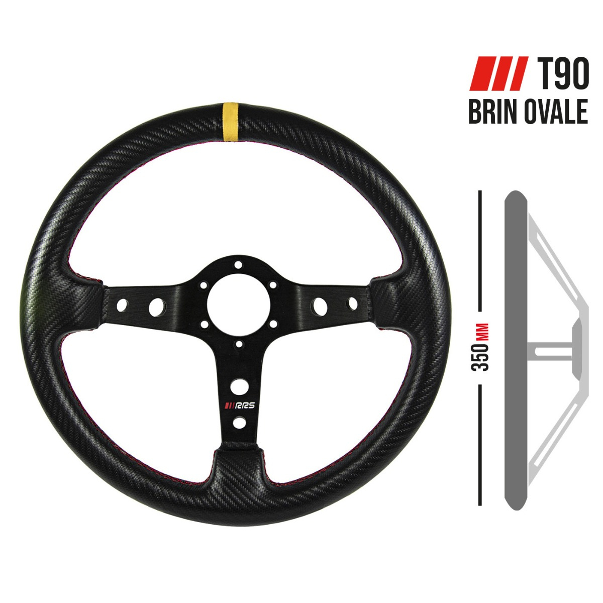 RRS CARBON LOOK RATT  F90 350MM GUL - 4