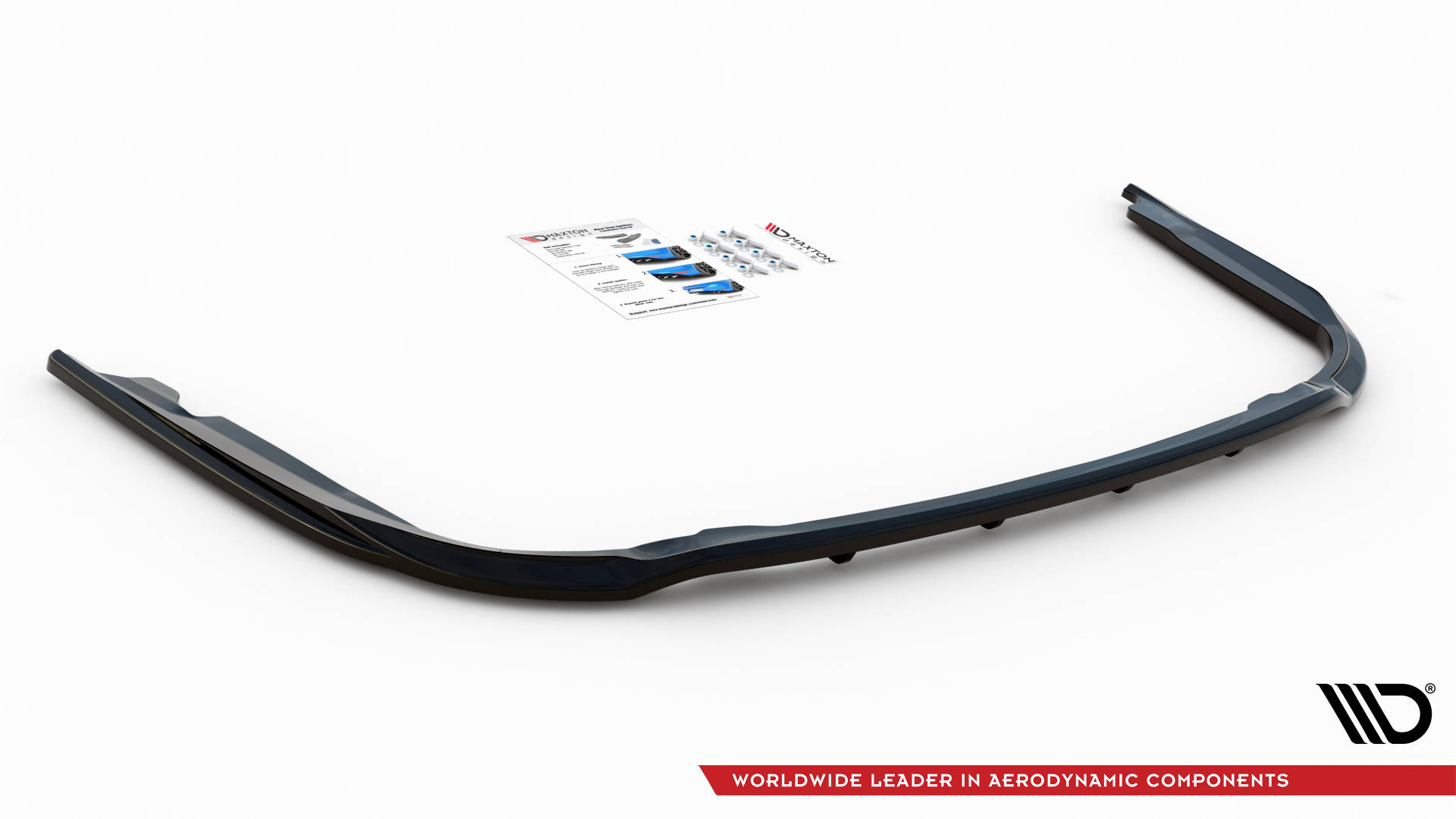 Central Rear Splitter (Vertical Bars) Toyota Avensis Wagon Mk3 Facelift - 4