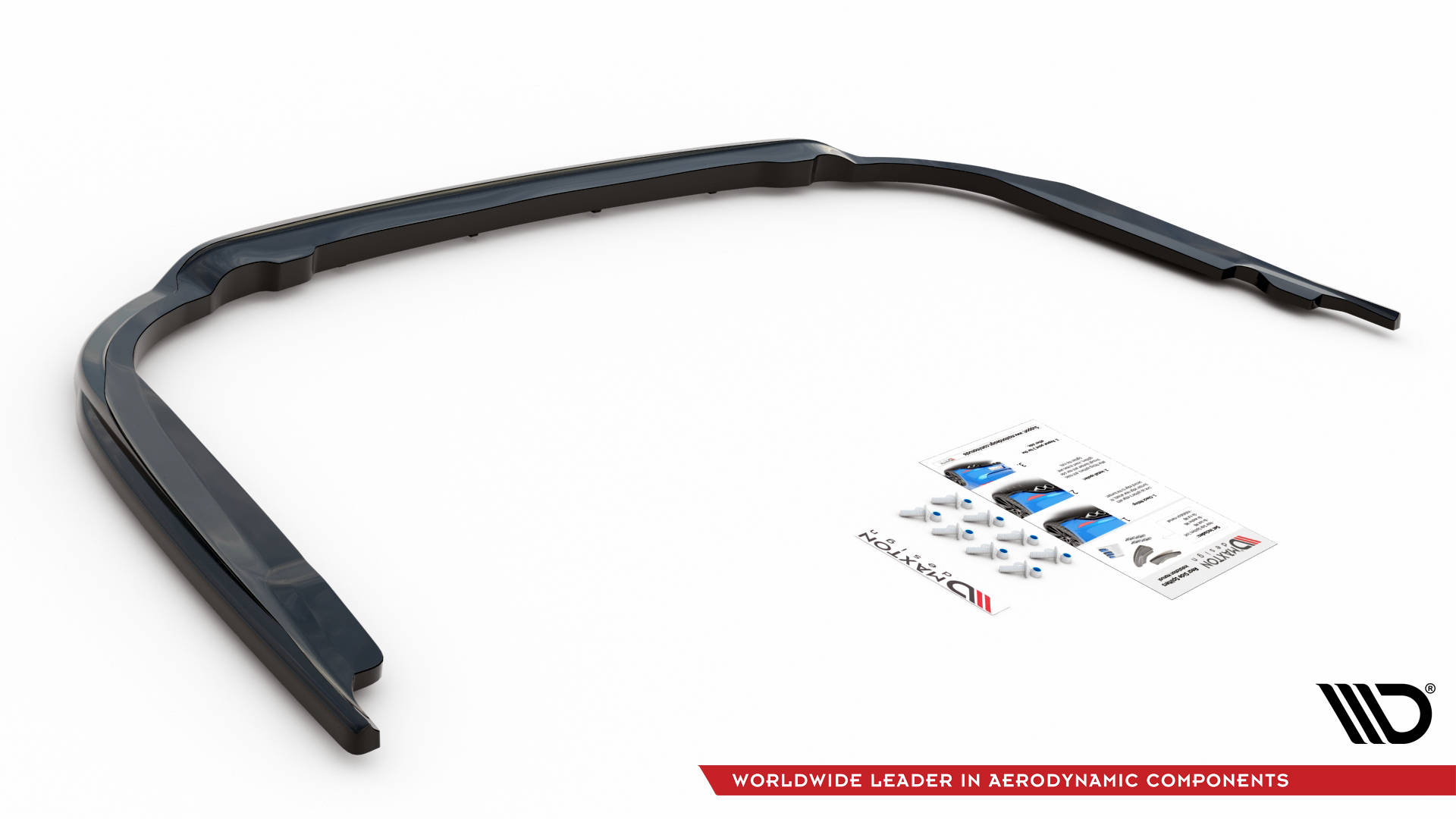 Central Rear Splitter (Vertical Bars) Toyota Avensis Wagon Mk3 Facelift - 5