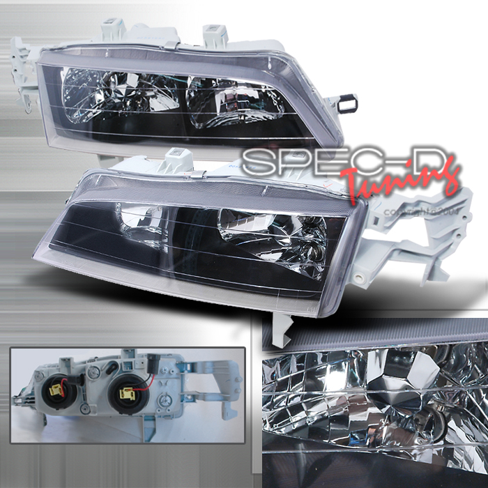 HONDA ACCORD 94-97 2D JDM HEADLIGHTS BLACK [DEPO]