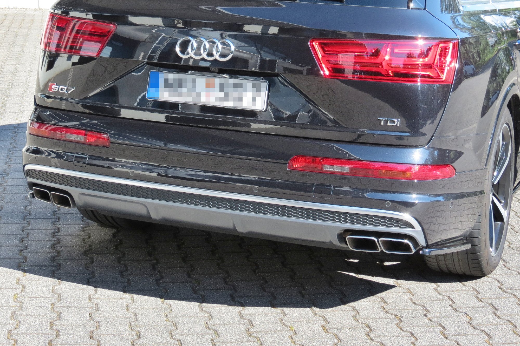 Rear Side Splitters Audi SQ7/ Q7 S Line MK2 (2016-2020) - 2