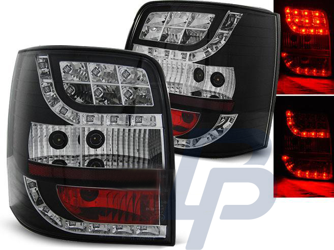 VW PASSAT B5 96-00 VARIANT BLACK LED TAILLIGHTS - 2