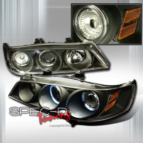 HONDA ACCORD 94-97 2D PROJ. HEADLIGHTS BLACK [SR]