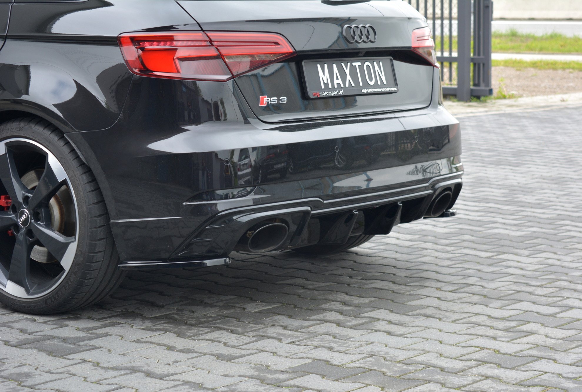 Rear Side Splitters Audi RS3 8V Facelift Sportback - 2