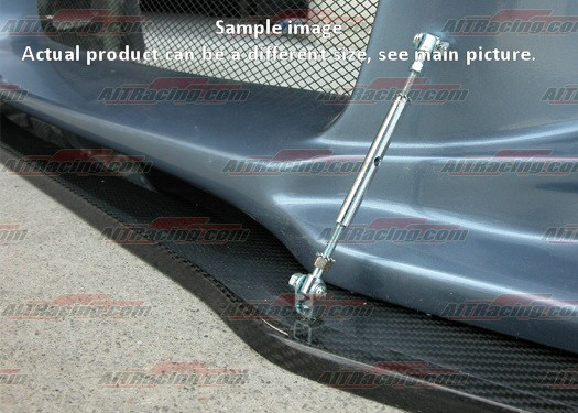 AIT UNIVERSAL FRONT CARBON SPLITTER SQUARE CORNERS 174X55CM - 3