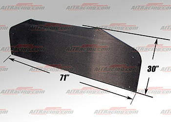 AIT UNIVERSAL FRONT CARBON SPLITTER ROUND CORNERS 180X76CM