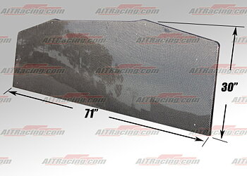 AIT UNIVERSAL FRONT CARBON SPLITTER SQUARE CORNERS 180X76CM