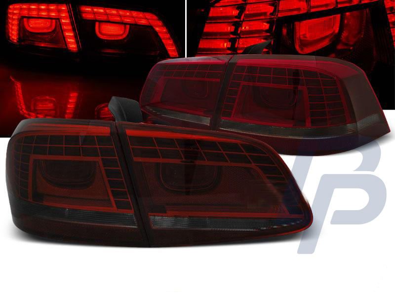 VW PASSAT B7 SEDAN 10.10-10.14 RED SMOKE LED TAILLIGHTS - 6
