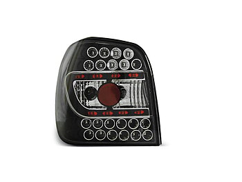 VW POLO 6N 10.94-09.99 BLACK LED TAILLIGHTS