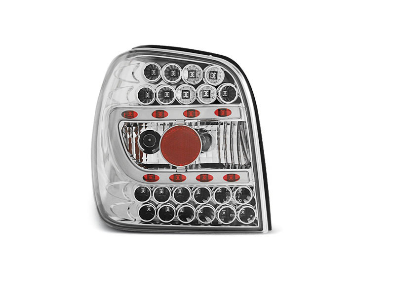 VW POLO 6N 10.94-09.99 CHROME LED TAILLIGHTS